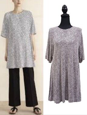 Marimekko Limoona Tunic Top Dot Knit Jersey